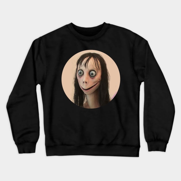 Momo Challenge - ahhhhhhhh Crewneck Sweatshirt by RainingSpiders